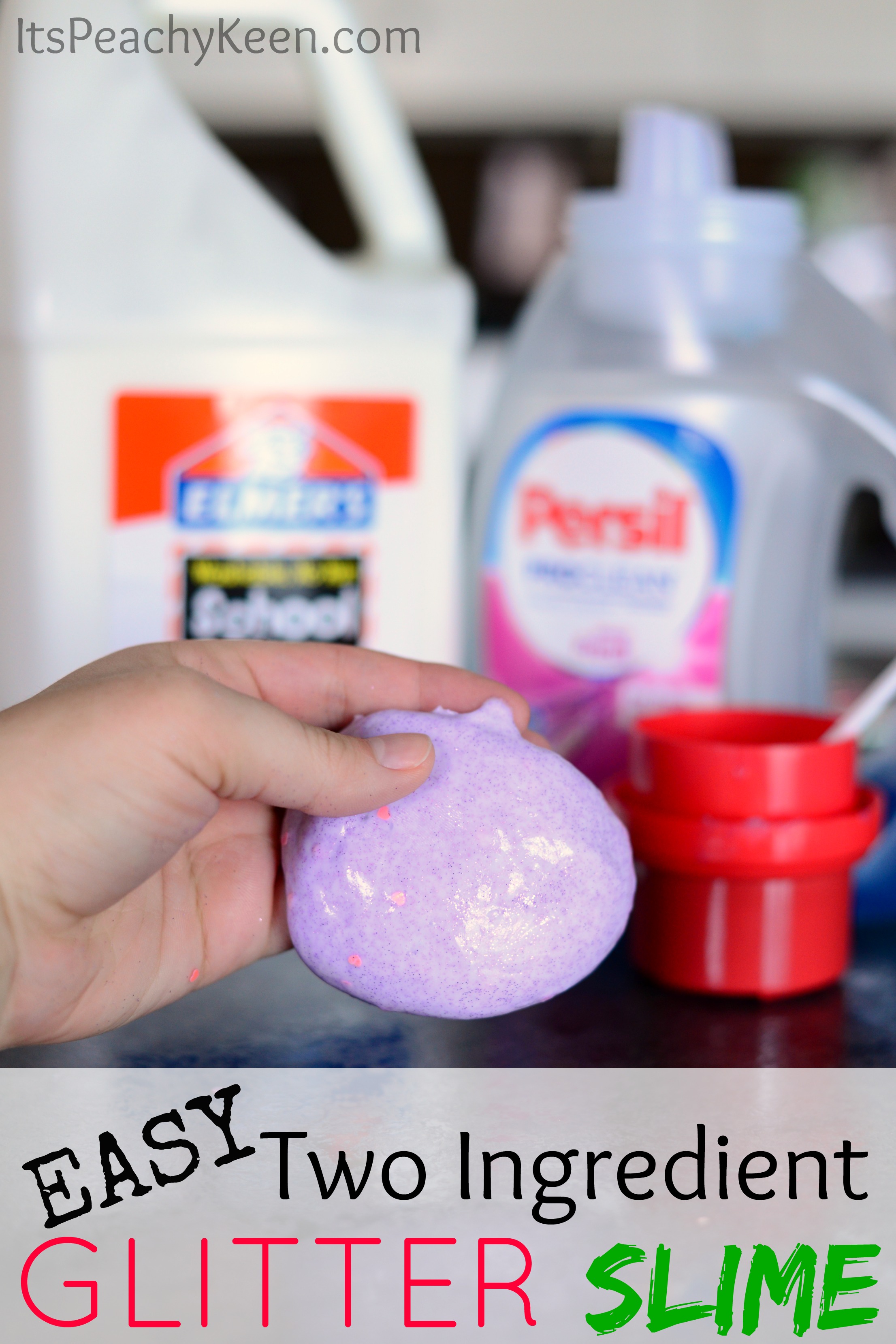 How To Make Slime With Elmer's Goes On Purple Dries Clear Glue  For the  slime lovers, by far this has to be the hardest glue to make slime out of.  It